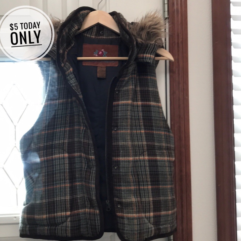 Plaid Vest
